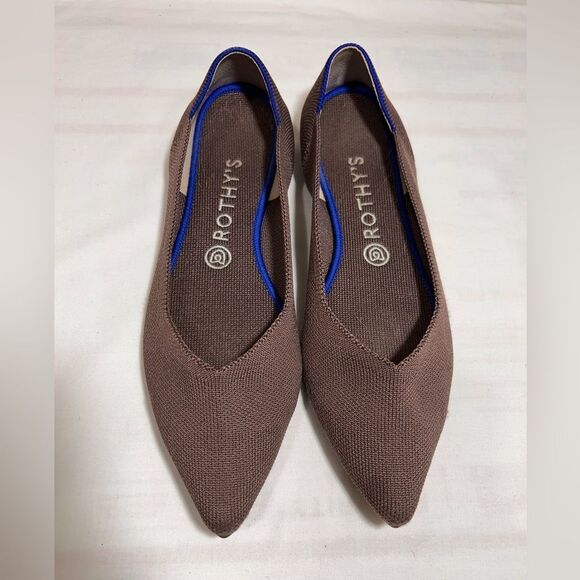 Rothy's The Point Ballet Flats Sleek Minimalist Design Size 9 1/2 - Picture 2 of 9